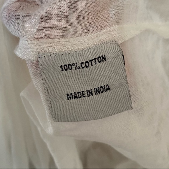 Daughters of India Lopa Maxi Dress Cream & Gold Floral Size Medium - Picture 9 of 9